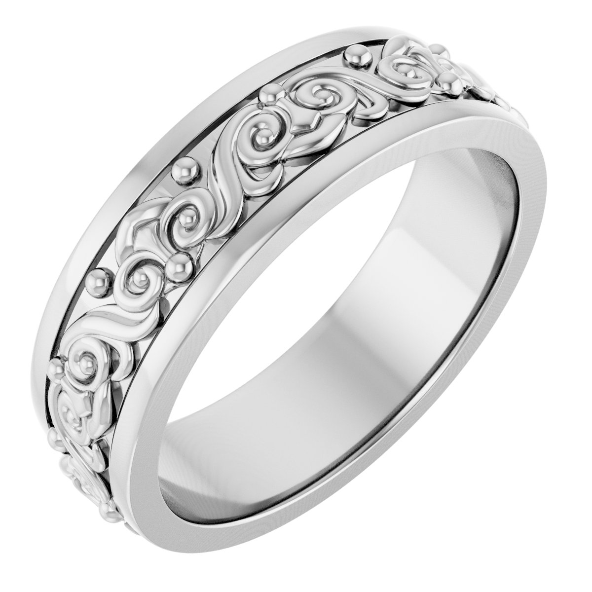 Sculptural Flat Band