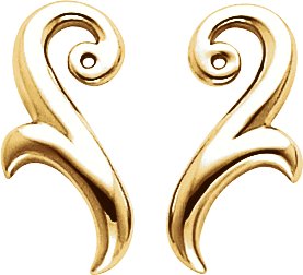 Scroll Earring Jackets
