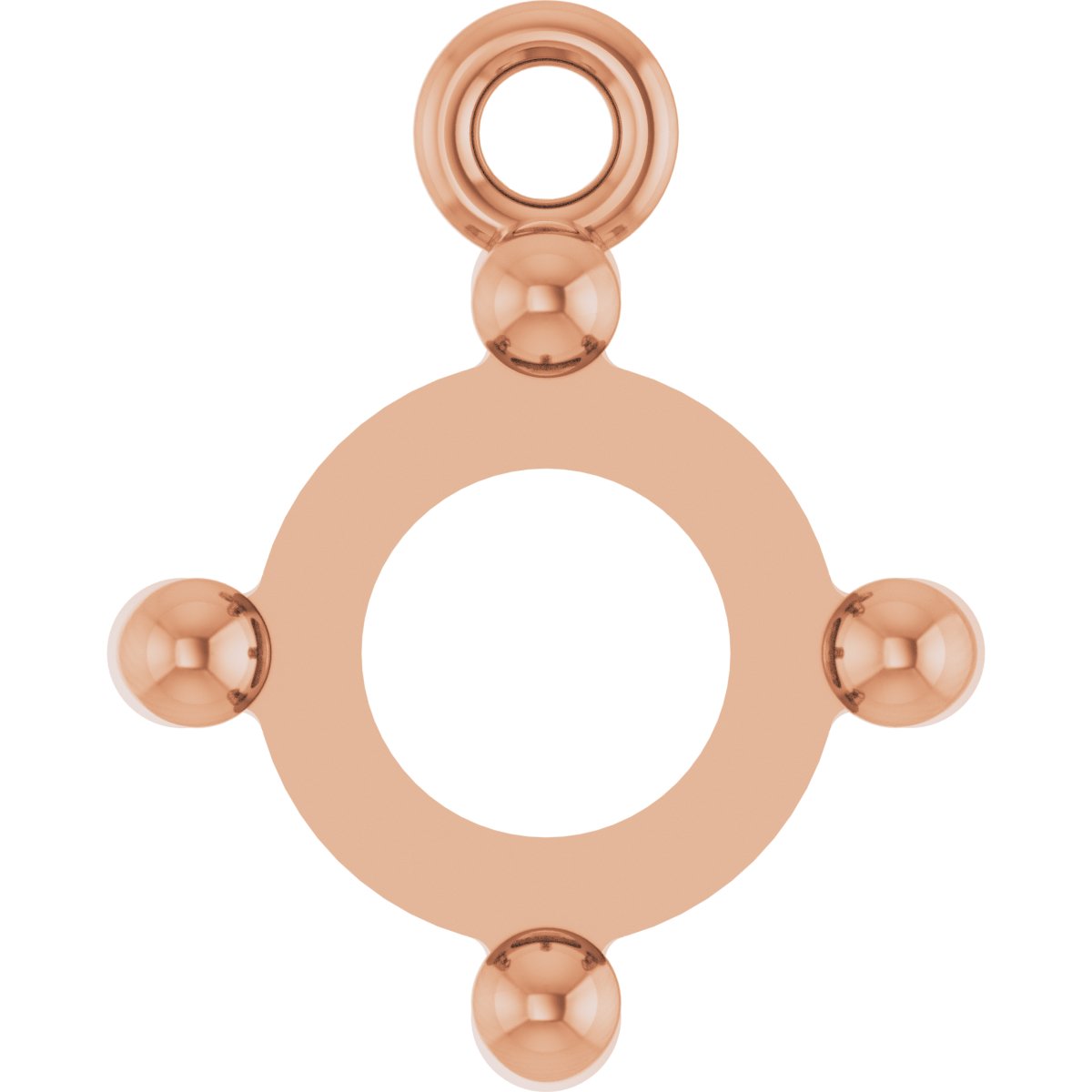 Round 4-Prong Cabochon Dangle