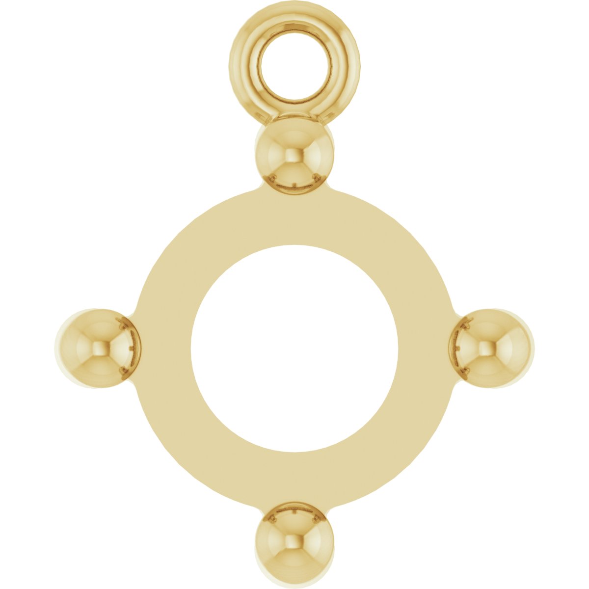 Round 4-Prong Cabochon Dangle