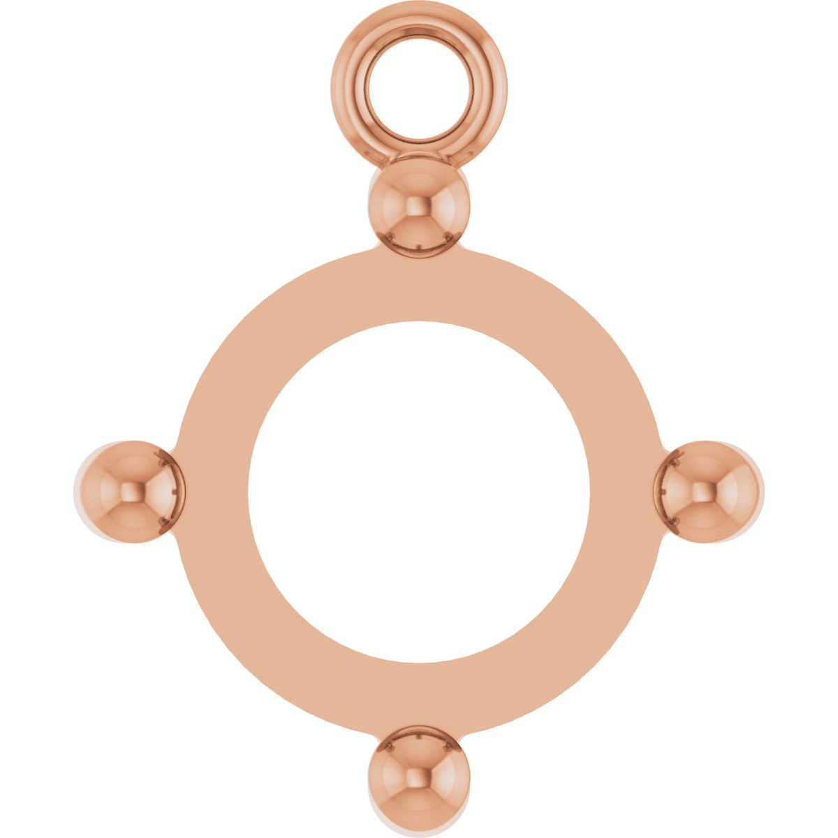 Round 4-Prong Cabochon Dangle