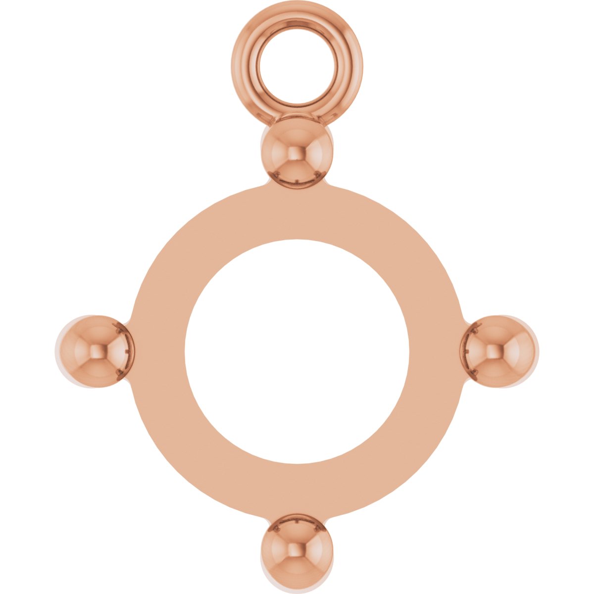 Round 4-Prong Cabochon Dangle