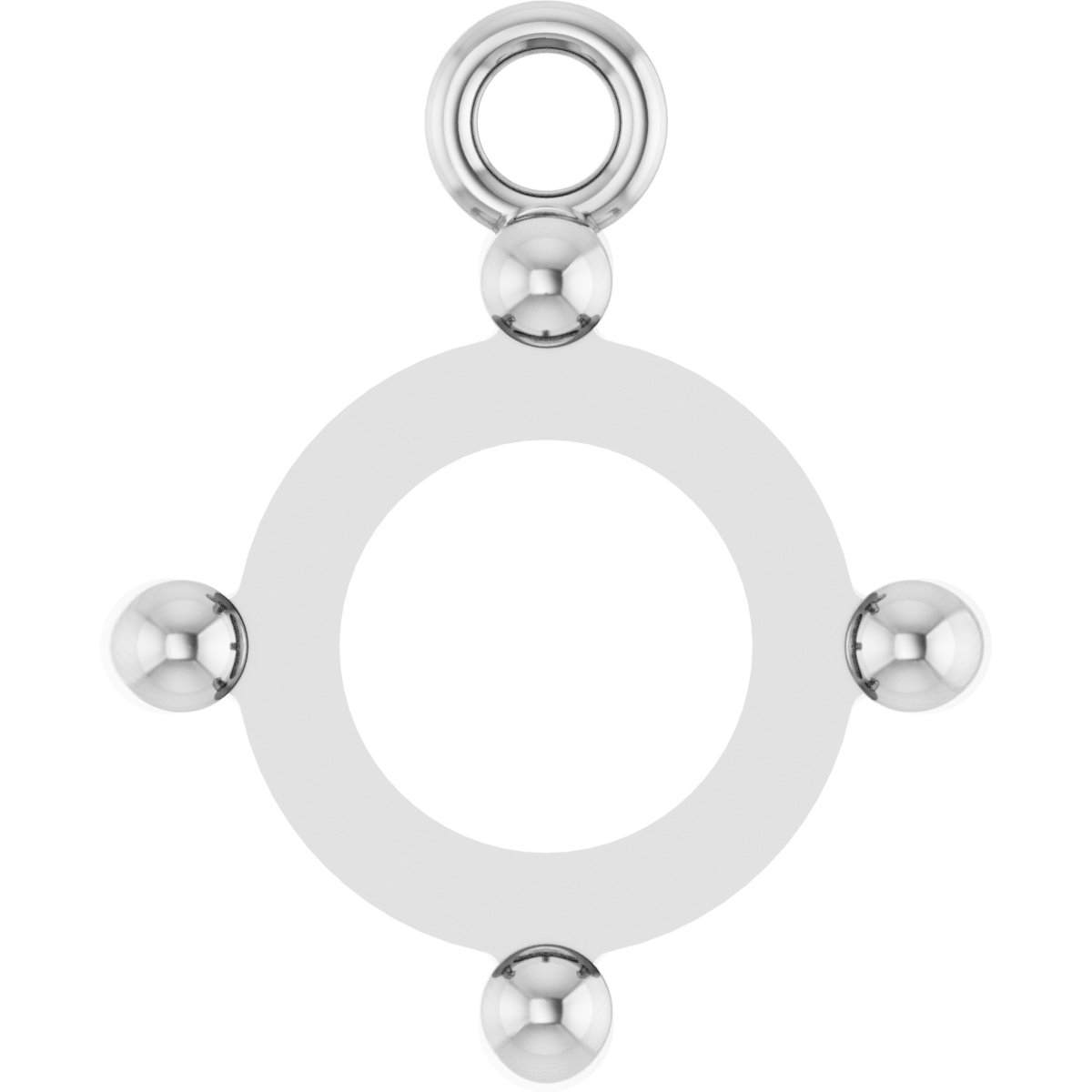 Round 4-Prong Cabochon Dangle