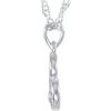 Sterling Silver .03 CTW Diamond Heart 18 inch Necklace Ref. 3754620
