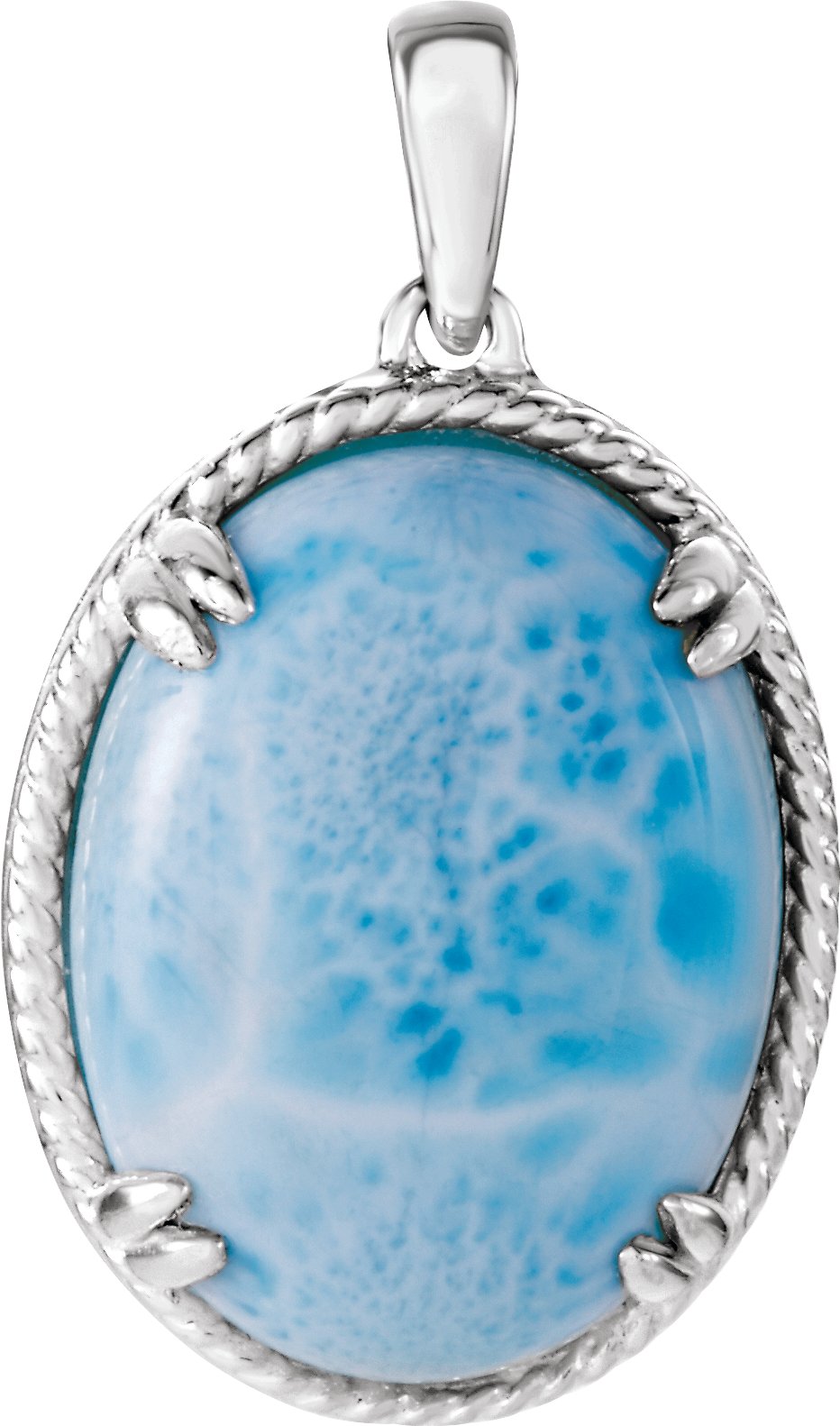 Sterling Silver Larimar Pendant