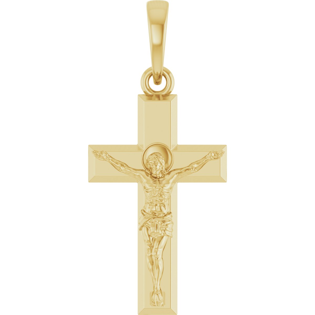 14K Yellow Crucifix Pendant