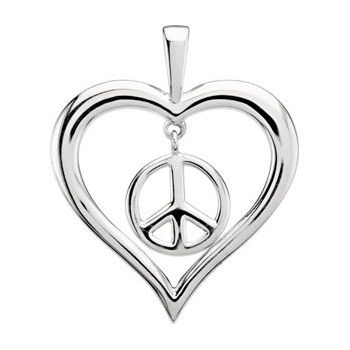 Heart Peace Sign Pendant Ref. 2659646