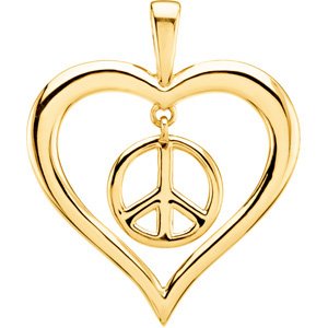 Heart Peace Sign Pendant Ref. 2659505