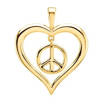 Heart Peace Sign Pendant Ref. 2659505