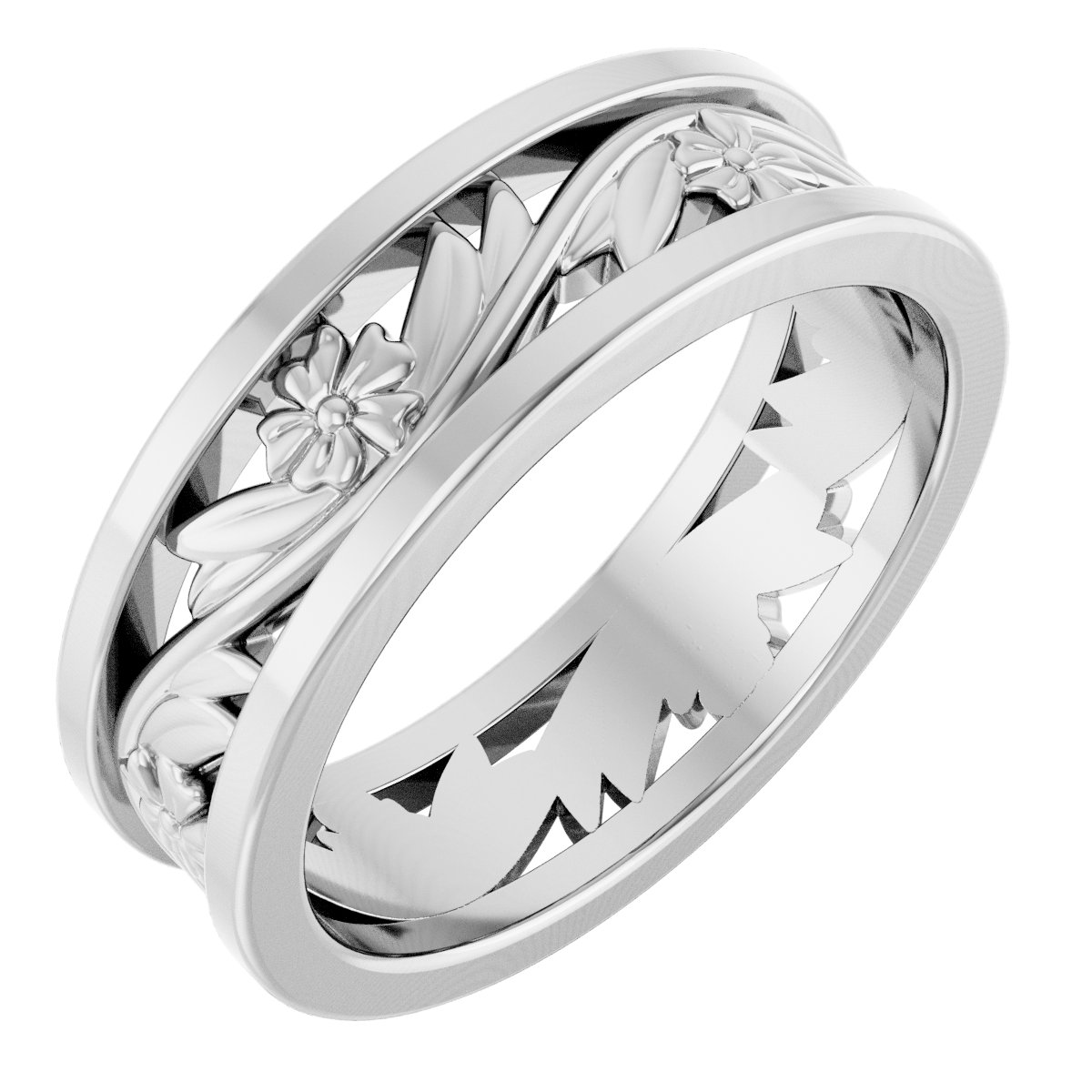 Floral Flat Band