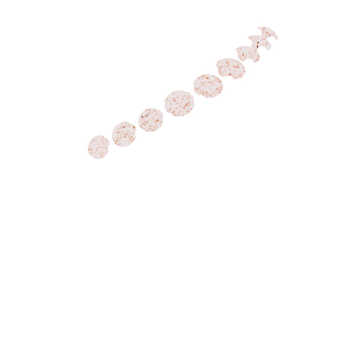 14K Rose Gold 1/10 CTW Natural Diamond Matching Band