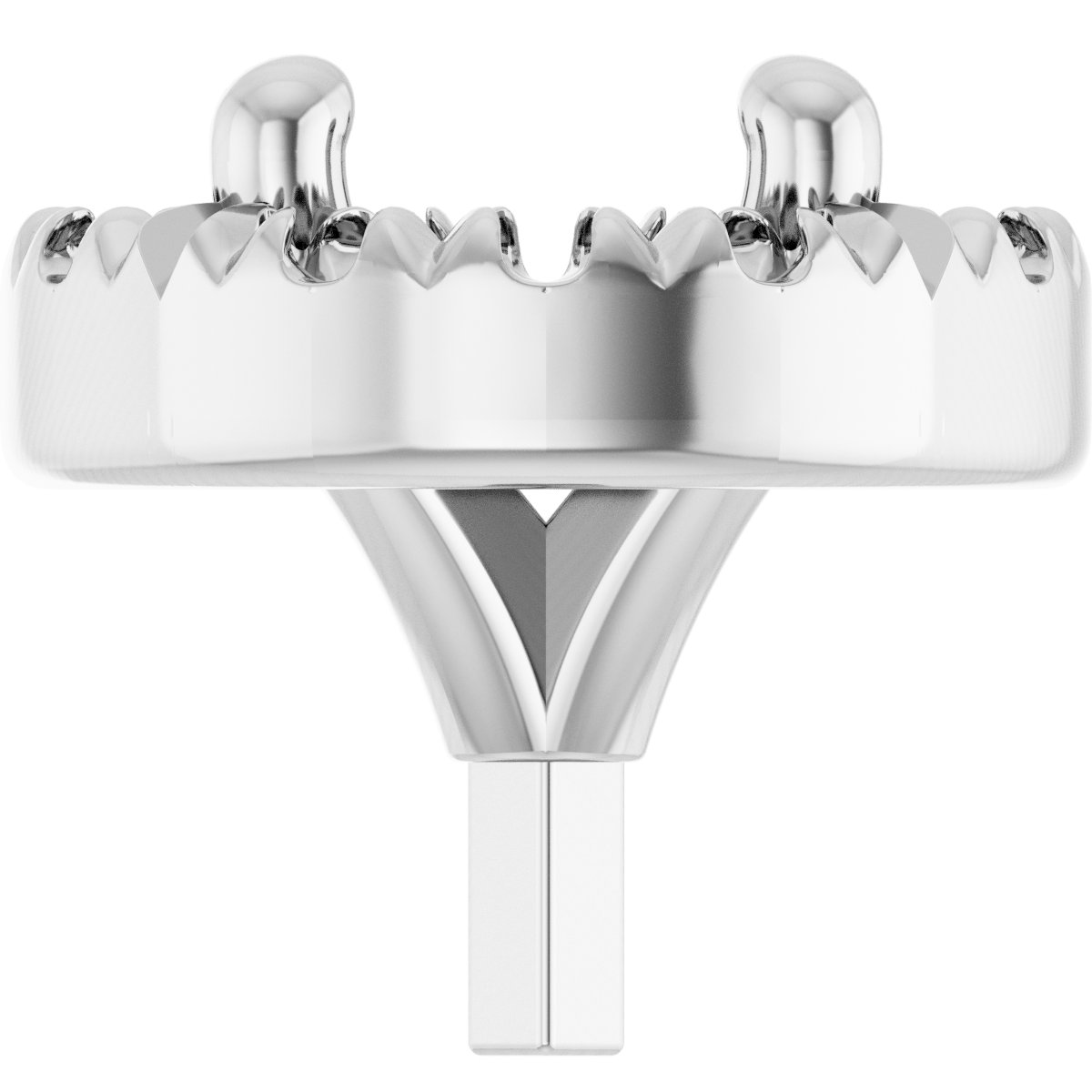 French-Set Halo-Style Peg Setting
