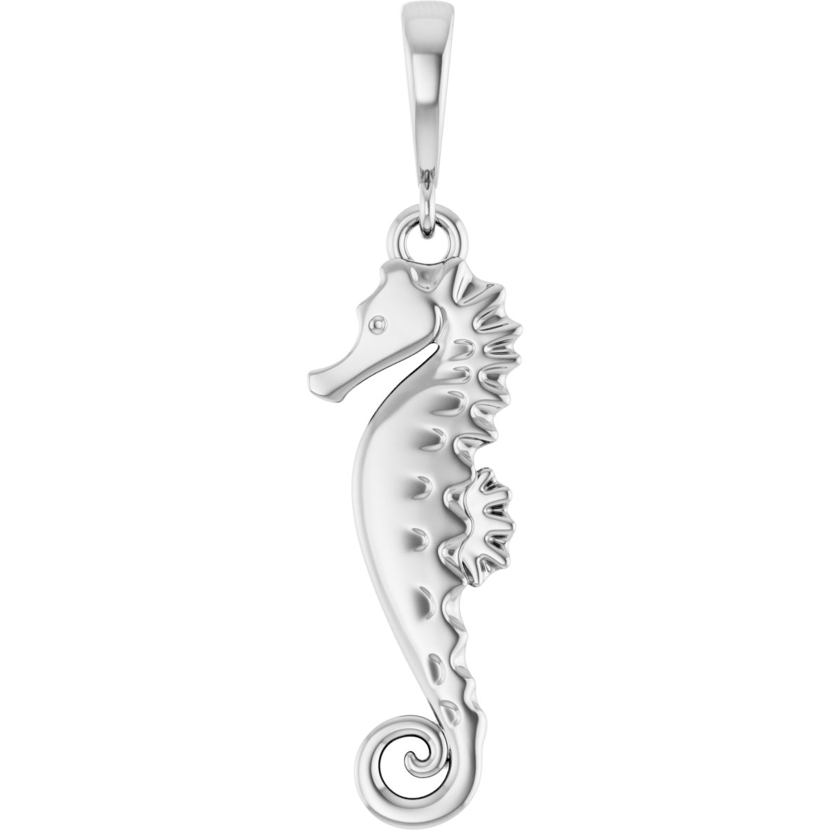 Sterling Silver Seahorse Pendant