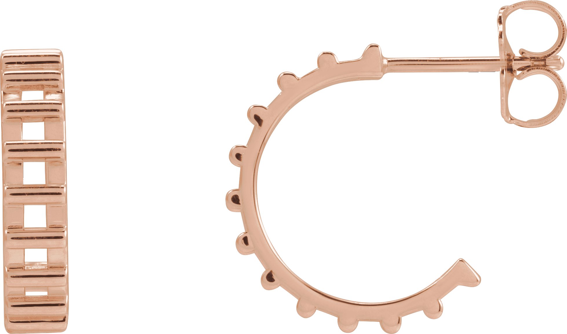 Geometric Hoop Earrings