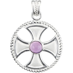 Rope Maltese Cross Pendant