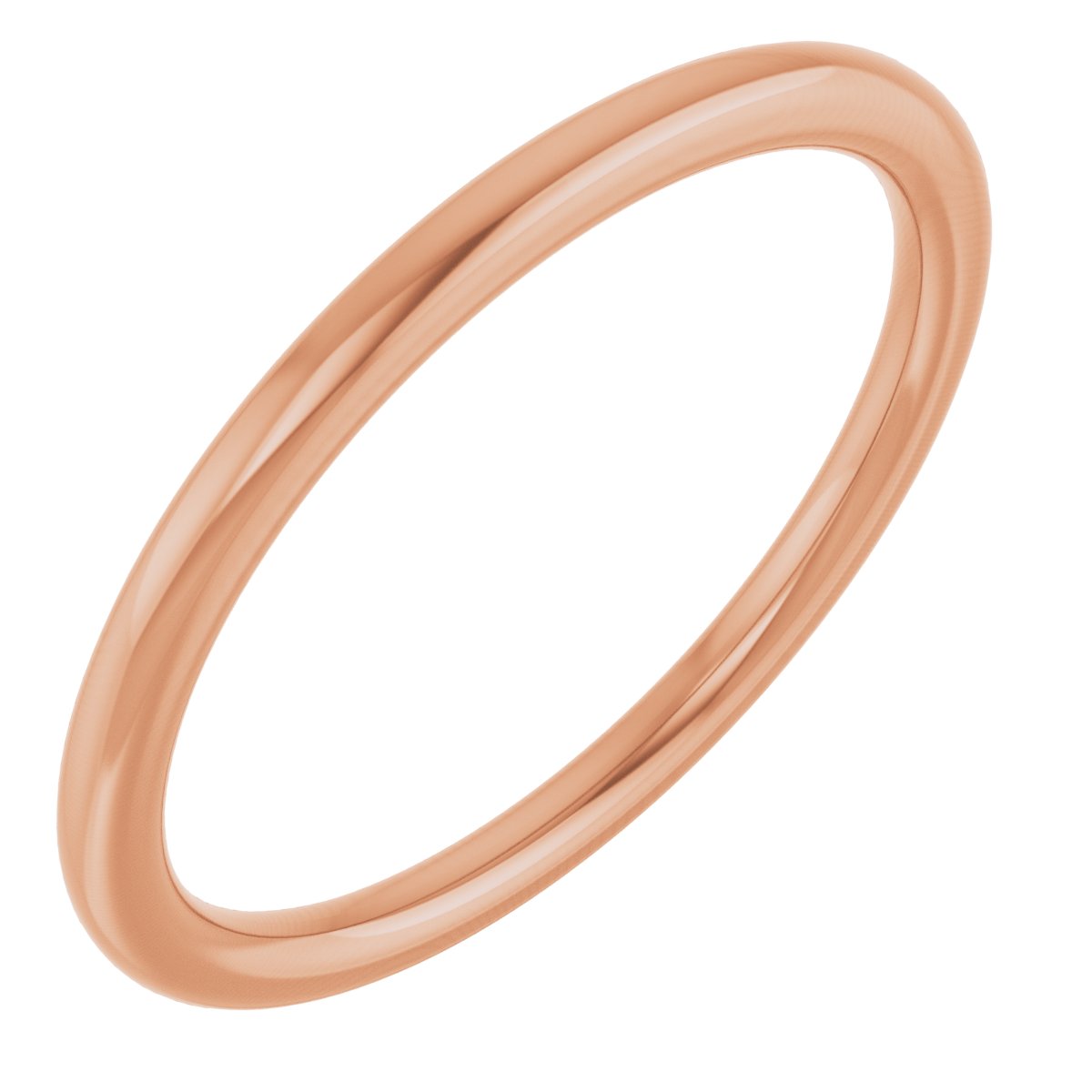 10K Rose 1.5 mm Comfort-Fit Standard Weight European-Style Band Size 4