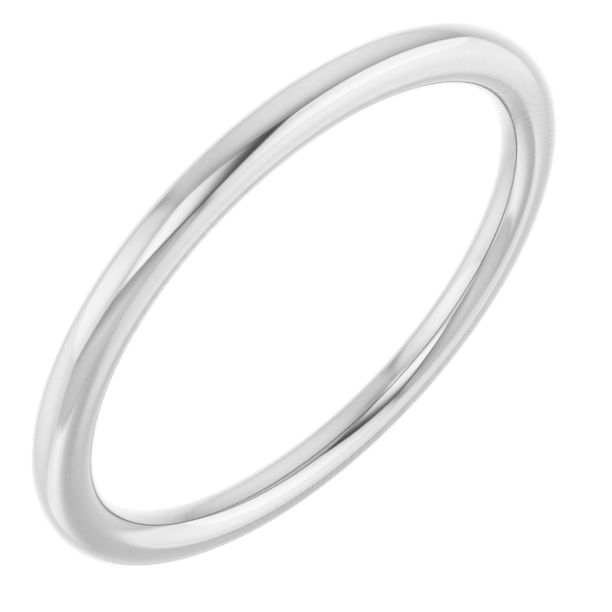 Sterling Silver 1.5 mm Comfort-Fit Standard Weight European-Style Band Size 16.5