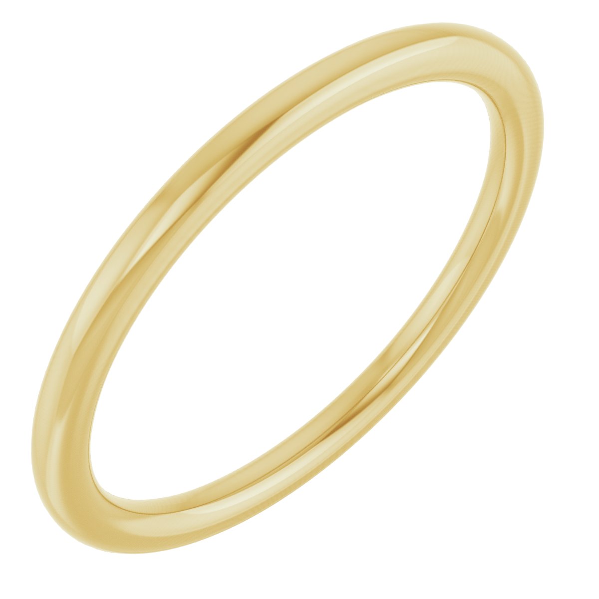 10K Yellow 1.5 mm Comfort-Fit Standard Weight European-Style Band Size 4