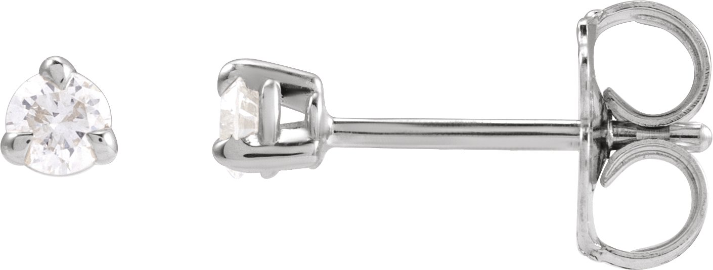 Round 3-Prong Pre-Notched Claw Earring