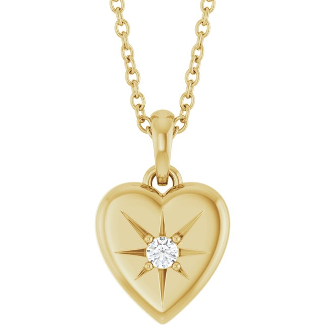 Sterling Silver .03 CTW Diamond Interlocking Heart 18 Sterling Silver .03 CTW Diamond Interlocking Heart 18