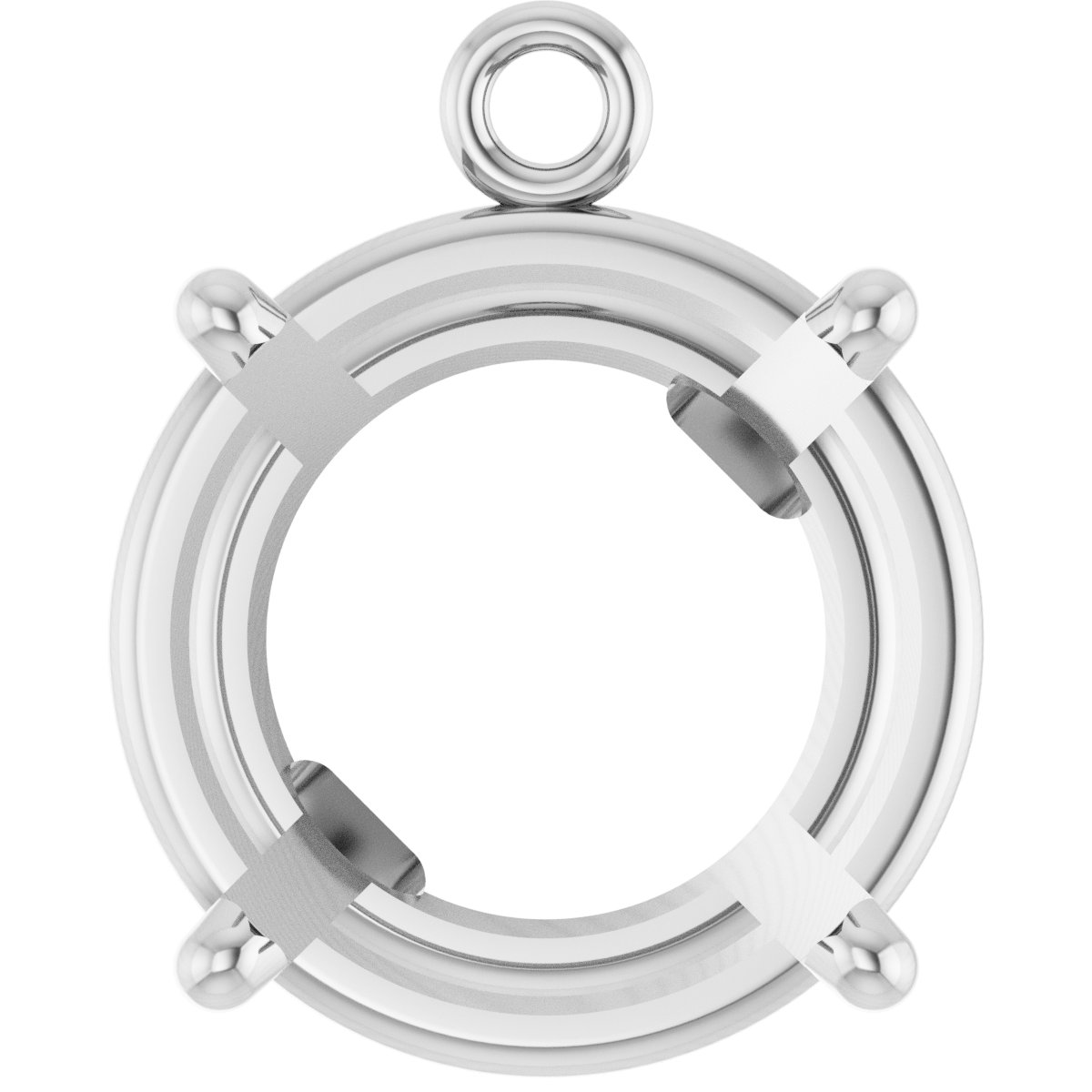 Round 4-Prong Basket Dangle