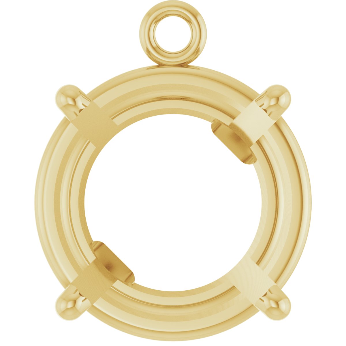 Round 4-Prong Basket Dangle