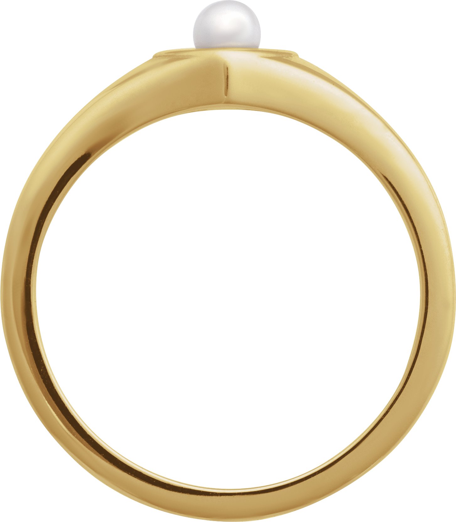 Alternative view of Pearl Heart Ring