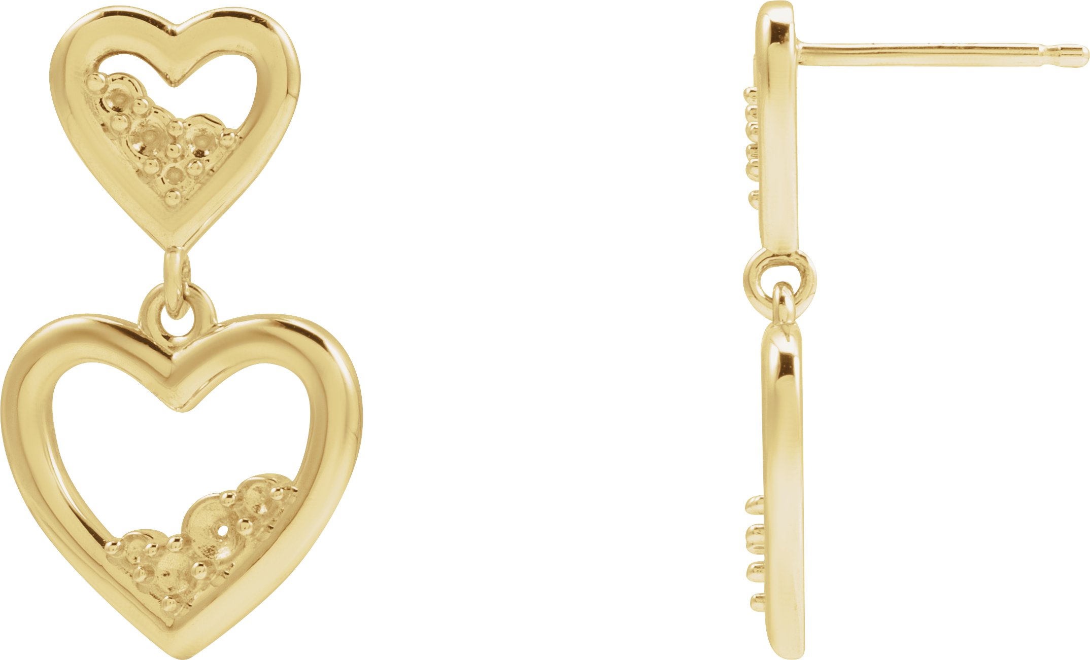Accented Heart Earrings