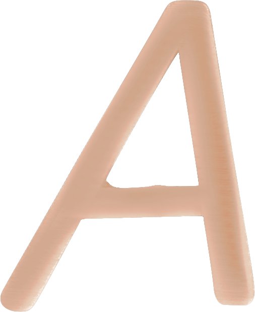 Italic Sans Serif Initial Trim