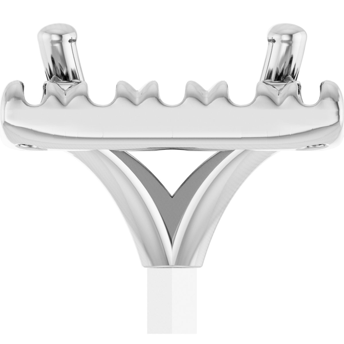 French-Set Halo-Style Peg Setting