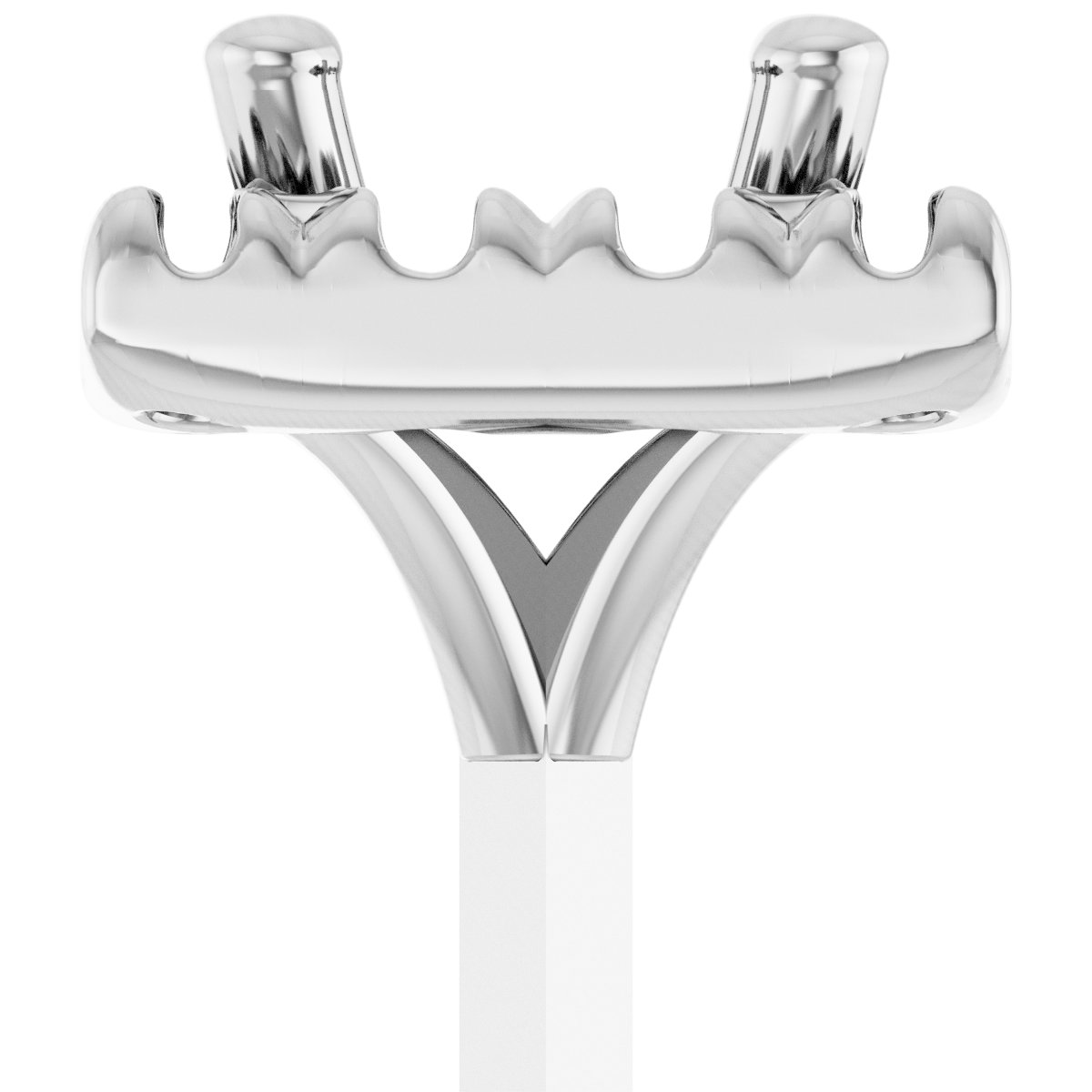 French-Set Halo-Style Peg Setting