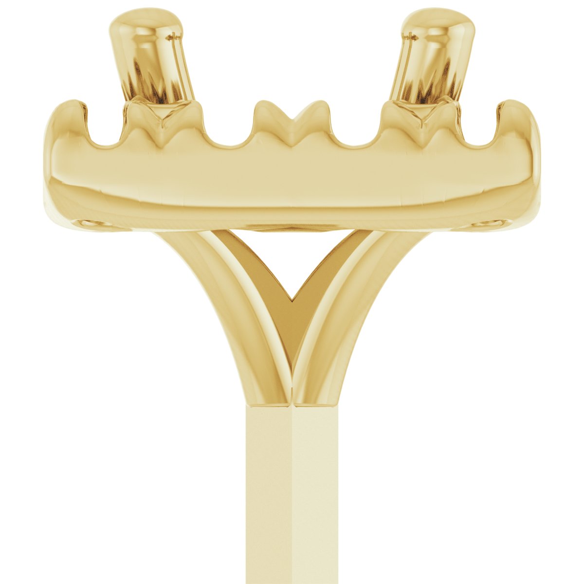 French-Set Halo-Style Peg Setting