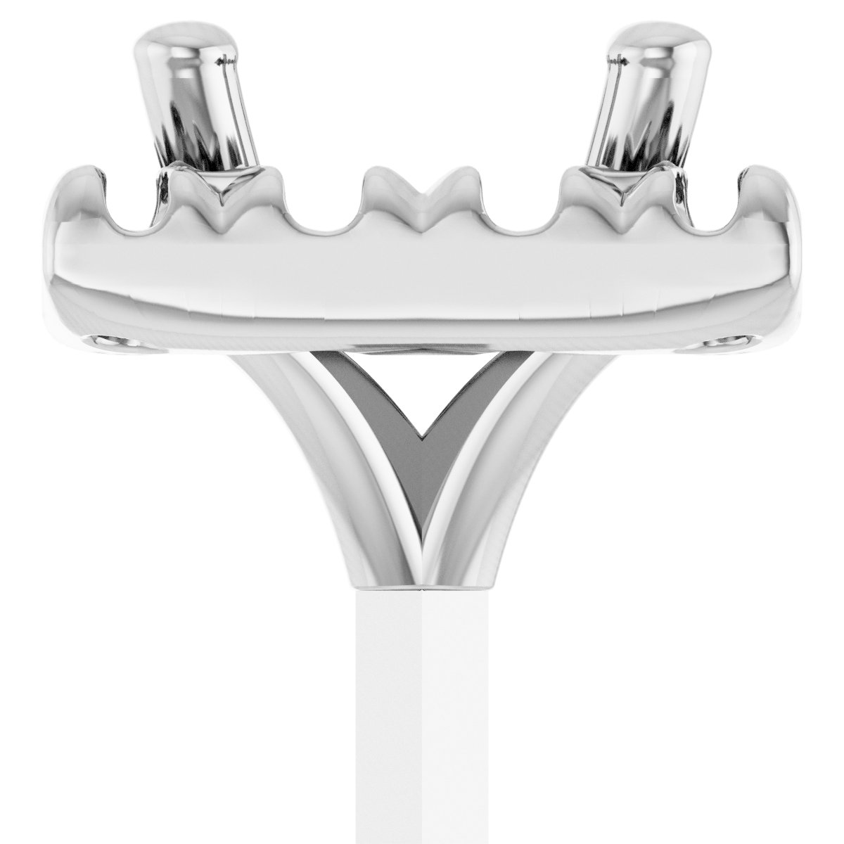 French-Set Halo-Style Peg Setting