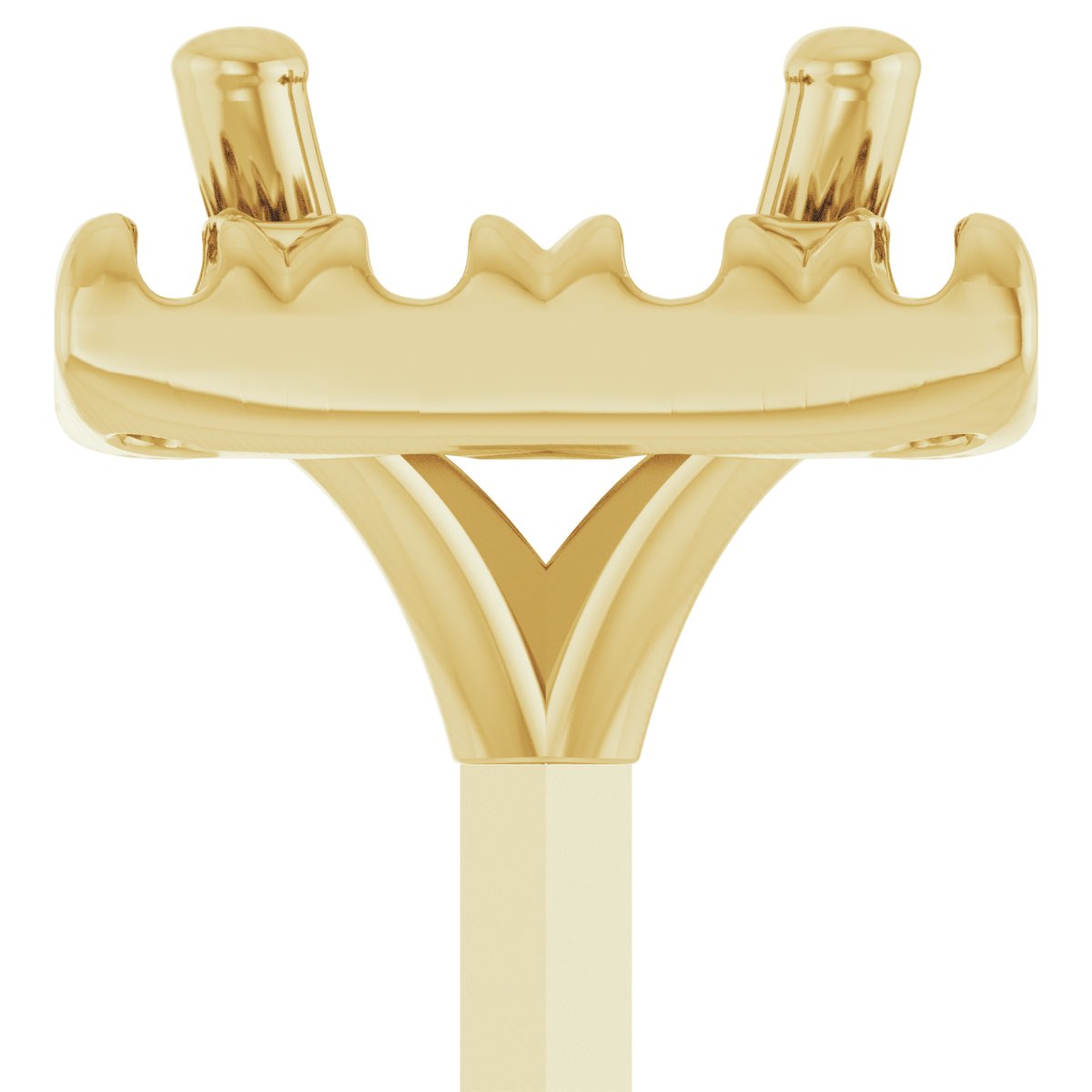 French-Set Halo-Style Peg Setting