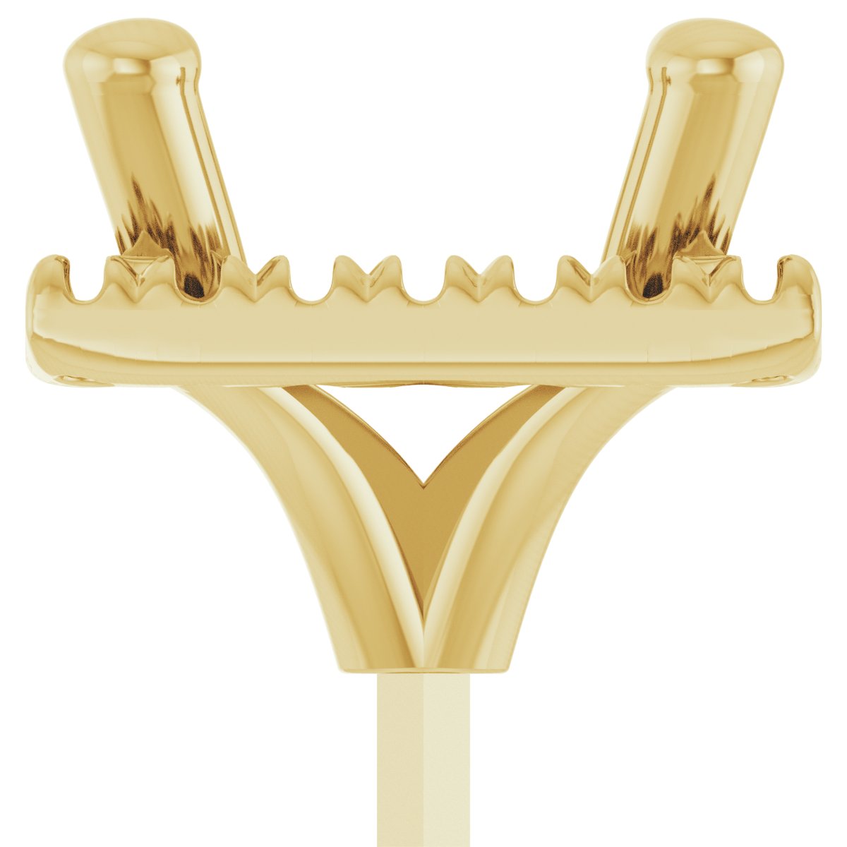 French-Set Halo-Style Peg Setting