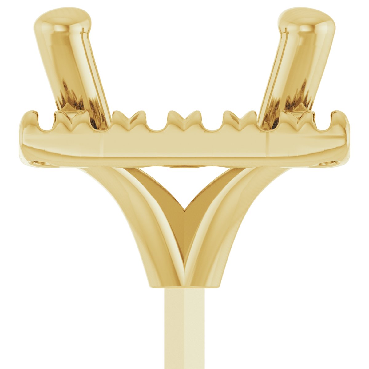 French-Set Halo-Style Peg Setting