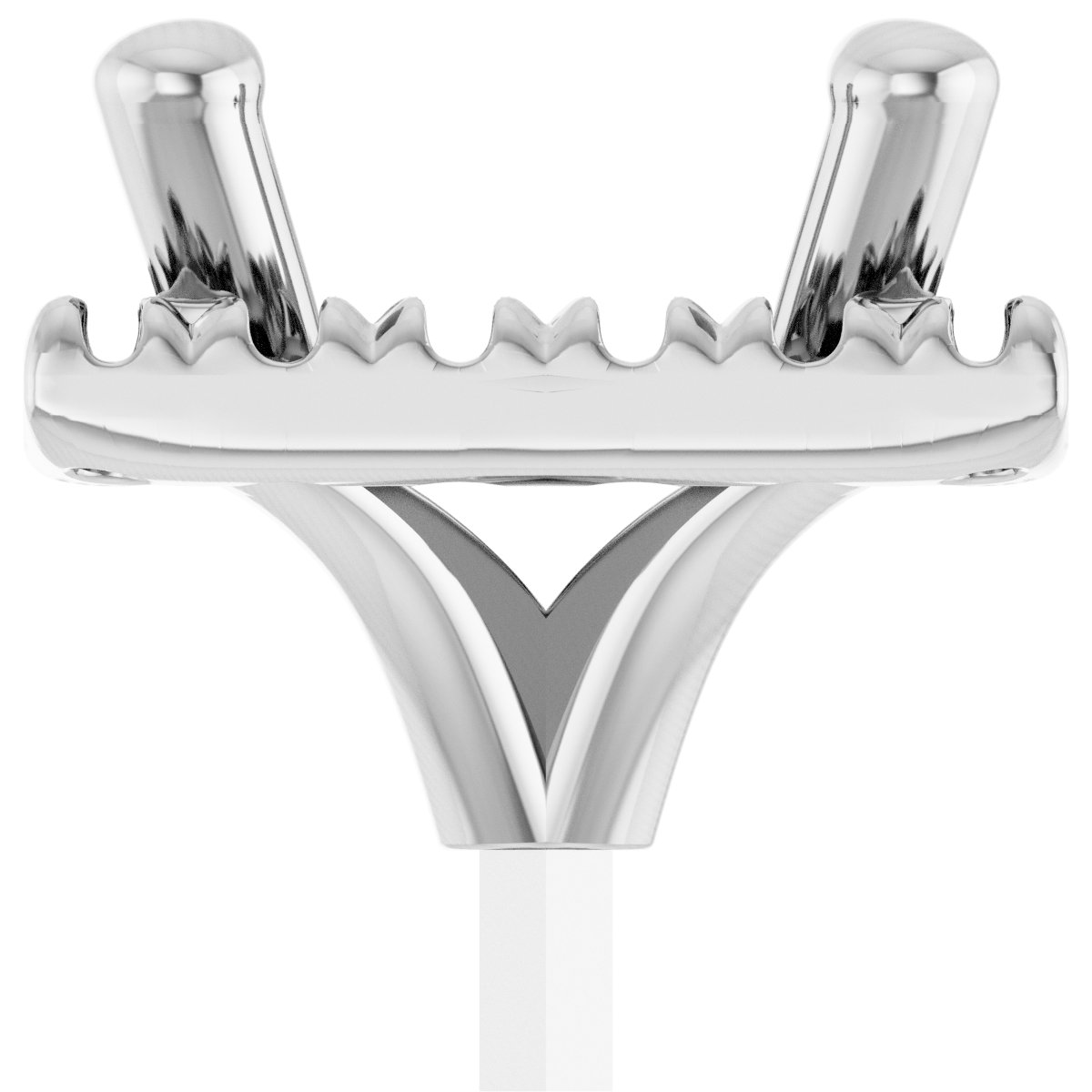 French-Set Halo-Style Peg Setting