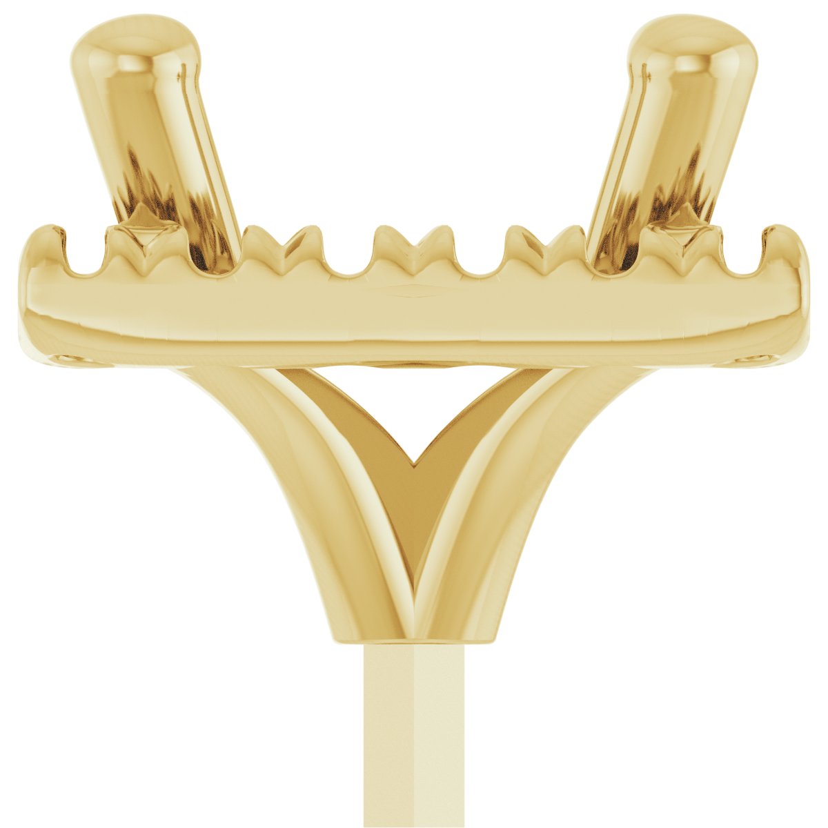 French-Set Halo-Style Peg Setting