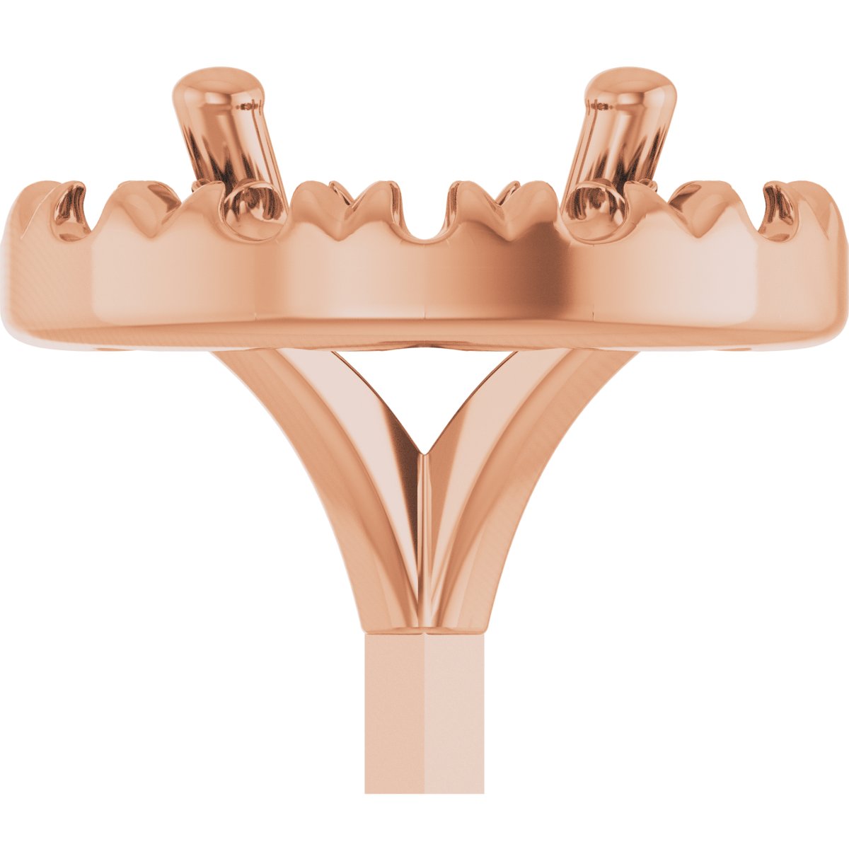 French-Set Halo-Style Peg Setting