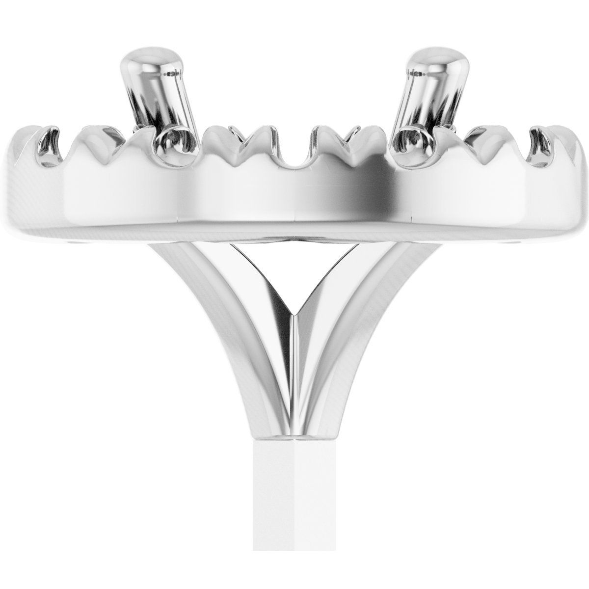 French-Set Halo-Style Peg Setting
