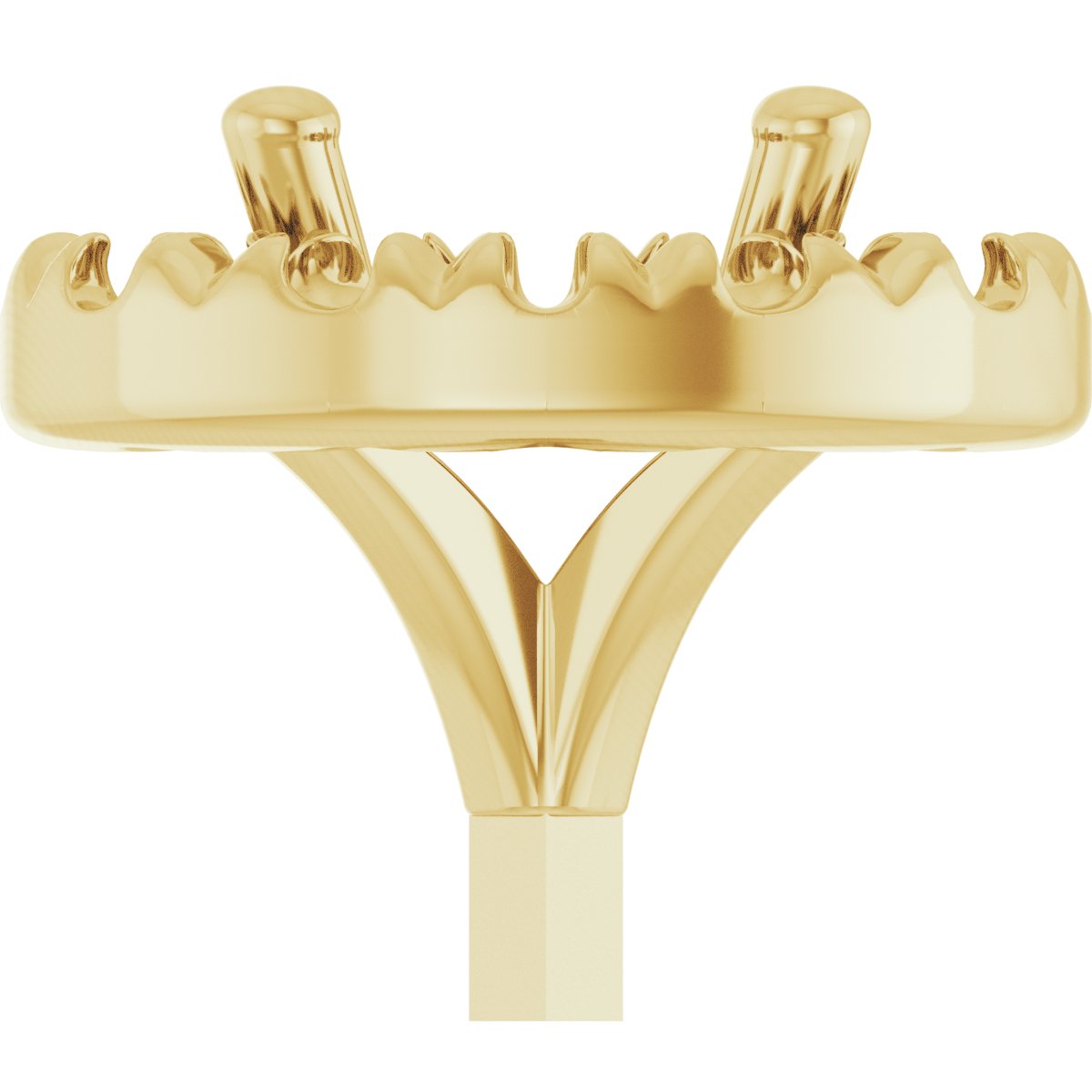 French-Set Halo-Style Peg Setting
