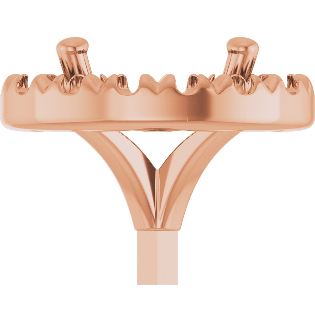French-Set Halo-Style Peg Setting