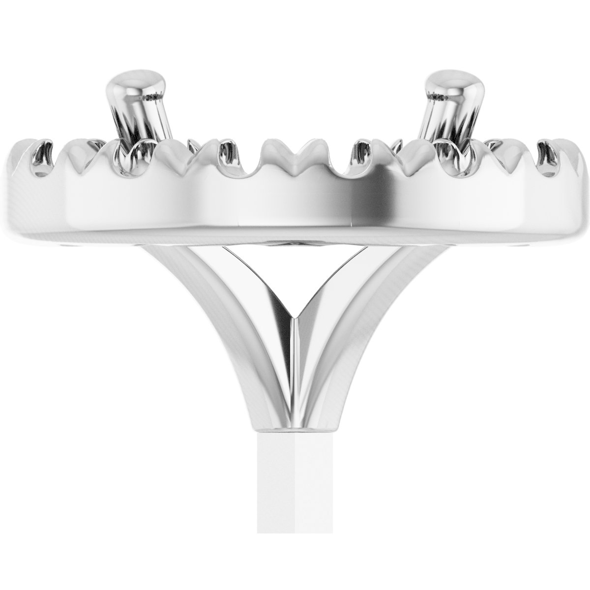 French-Set Halo-Style Peg Setting