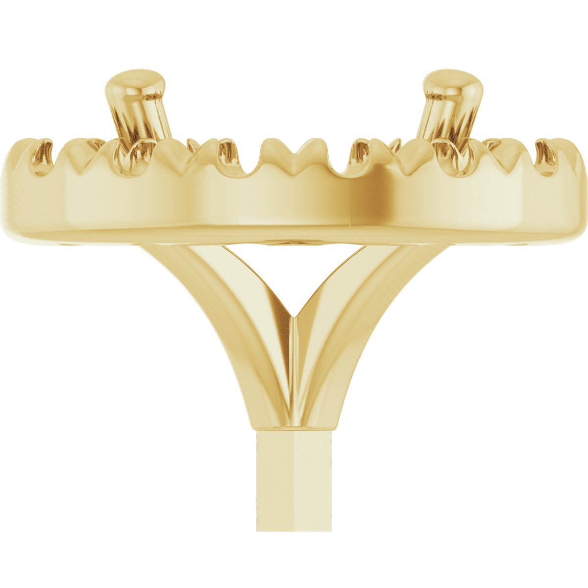 French-Set Halo-Style Peg Setting