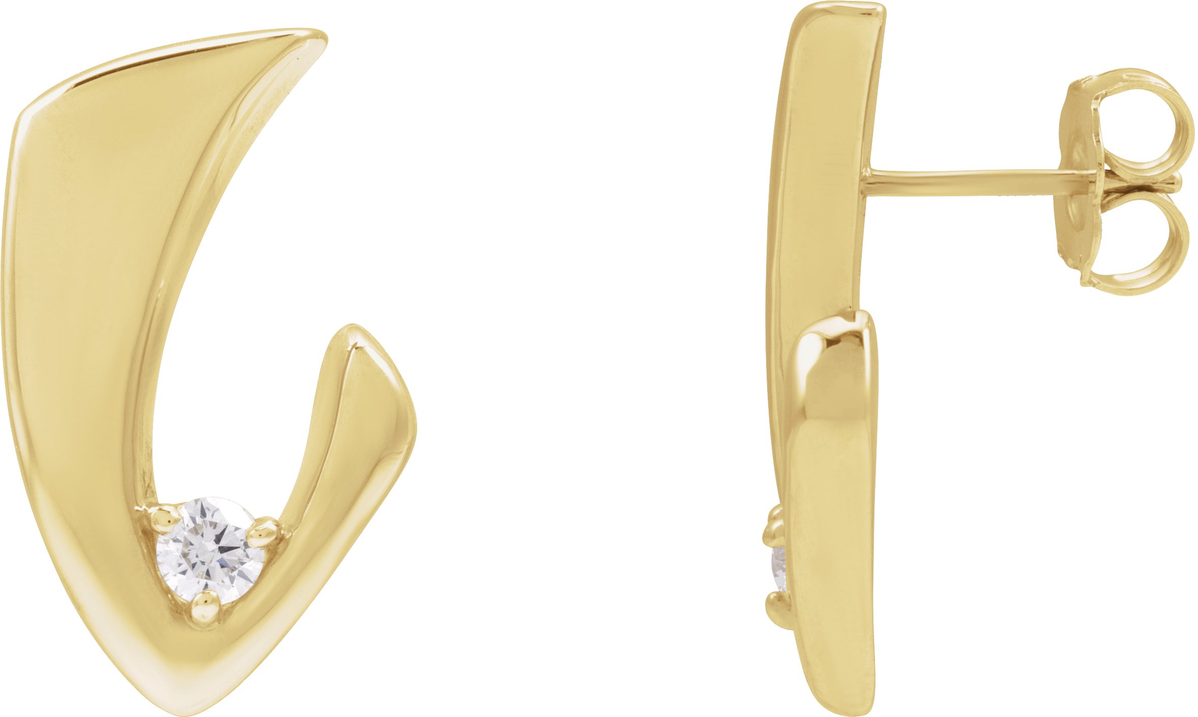 14K Yellow 1/5 CTW Natural Diamond Earrings