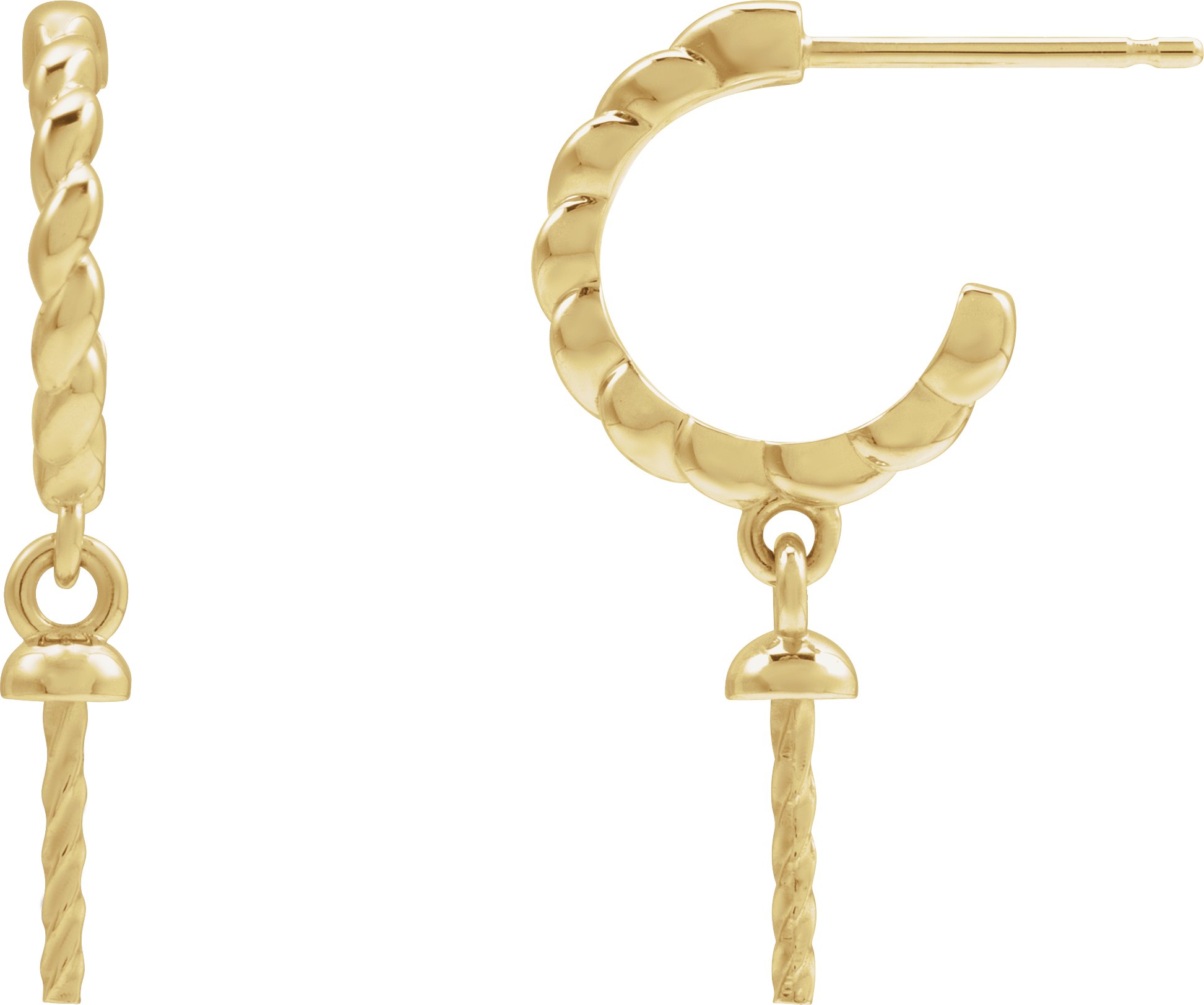 Pearl Hoop Earrings