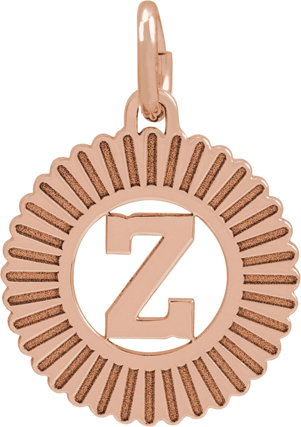 14K Rose Initial Z Pendant Ref 22220603