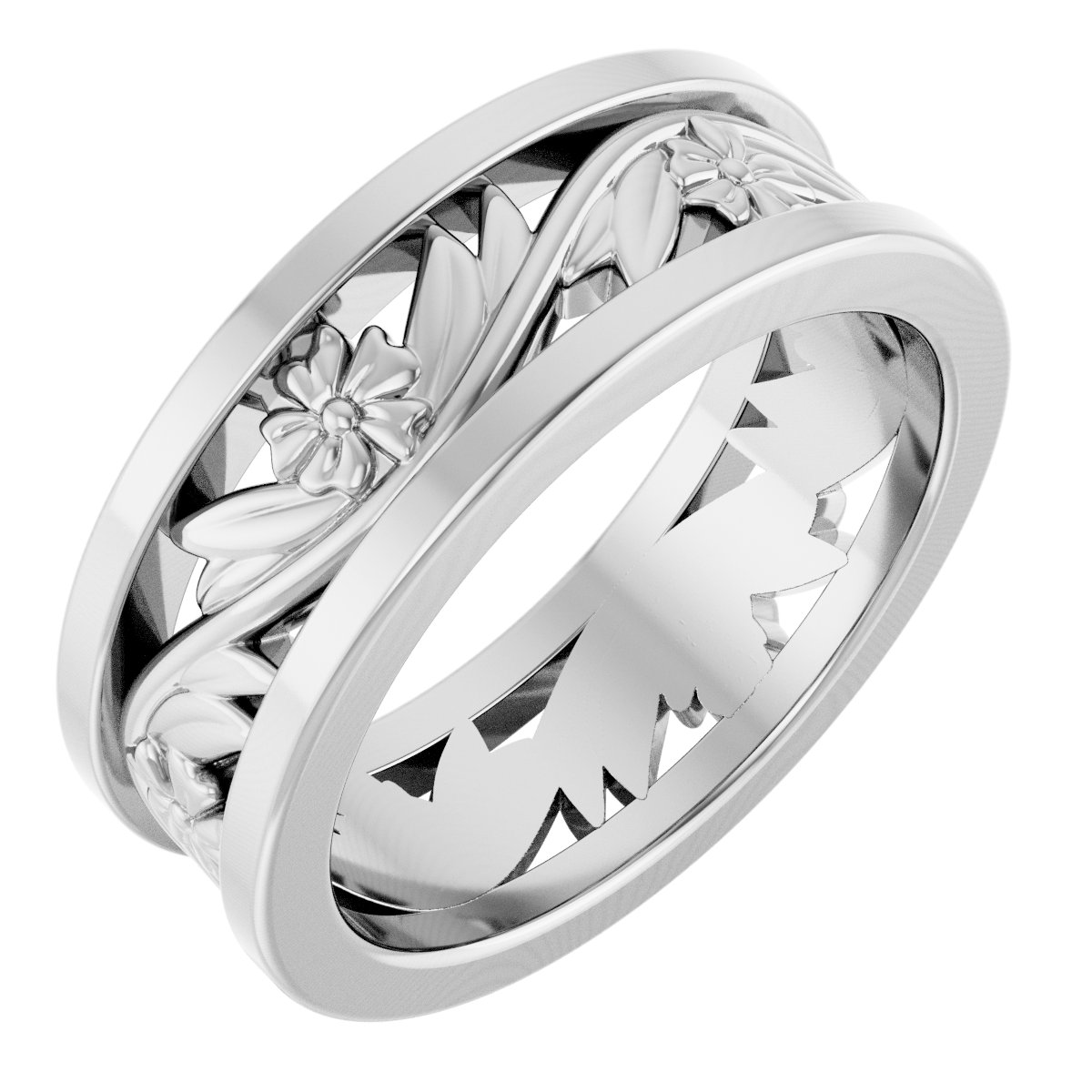Floral Flat Band