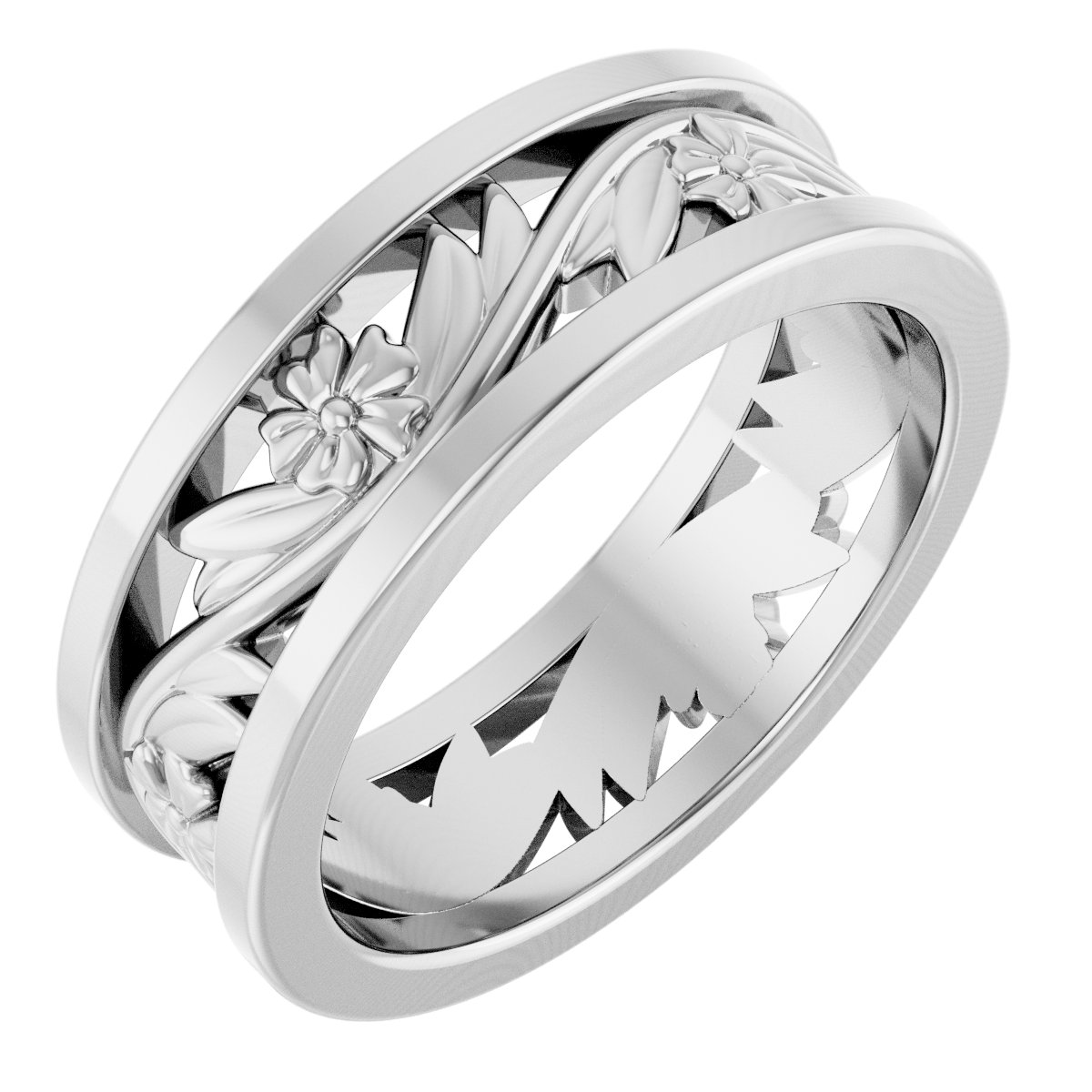 Floral Flat Band