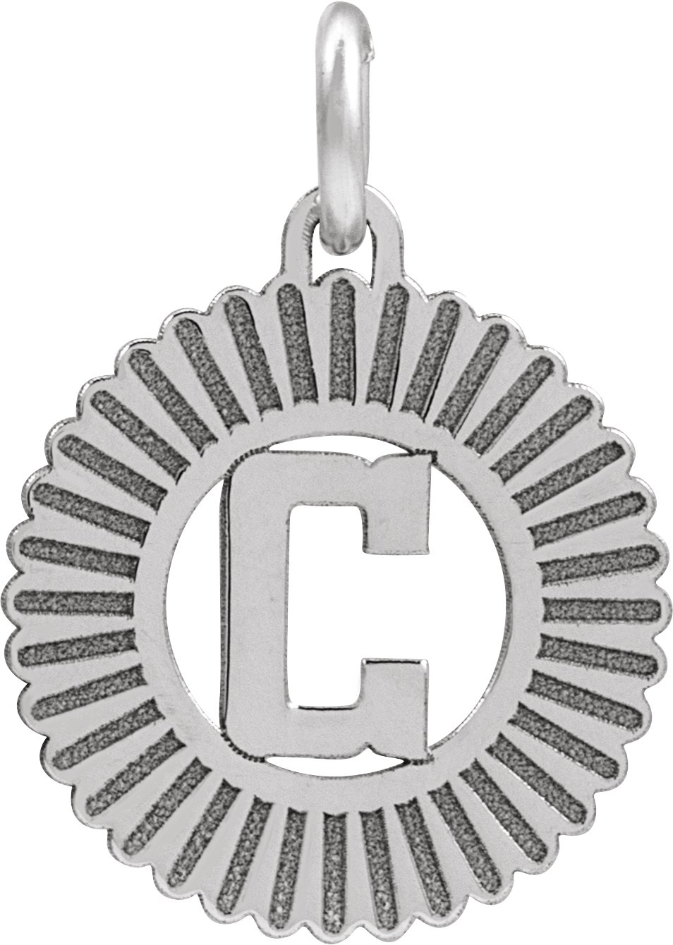 Sterling Silver Initial C Pendant